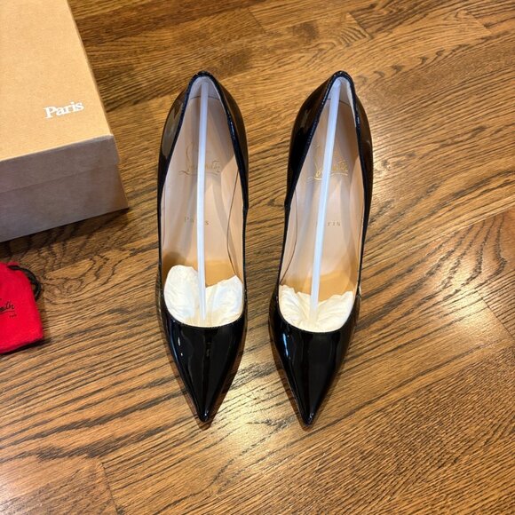Christian Louboutin NIB So Kate 120mm black patent leather pumps - Picture 7 of 8